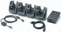 Cradles (continued) Four Slot Charge Only Cradle Kit CRD7X00-400CR Includes cradle (CRD7X00-4000CR), power supply