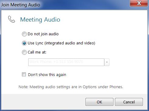 will be joined into the meeting. e. Once in, all attendants will be able to participate in the Lync meeting. 12.