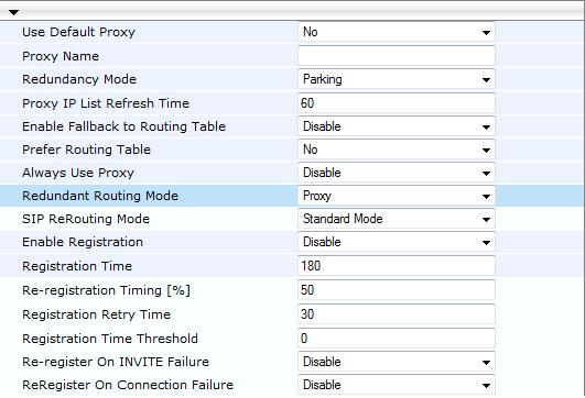 Configuration Note 5. Configuring E-SBC Device 5. Open the 'Proxy Sets Table' page (Configuration tab > VoIP menu > Control Network > Proxy Sets Table).