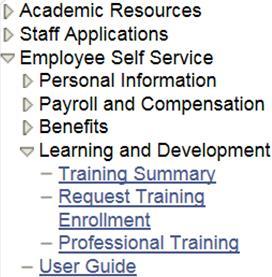 edu. View Your Training Summary You can view your training summary by clicking on the Training Summary link under Learning and Development on the myucf menu.