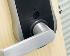 Perfect for securing internal doors, the attractive slimline unit is