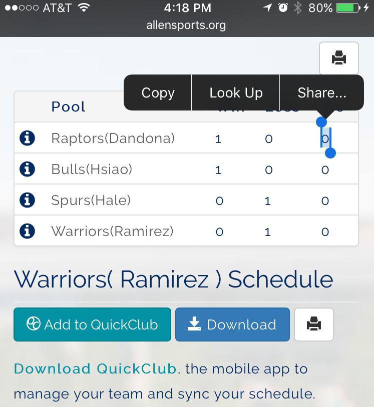 Synchronize Your Schedules If your team's schedule uses SportsPilot scheduling, you are in luck!