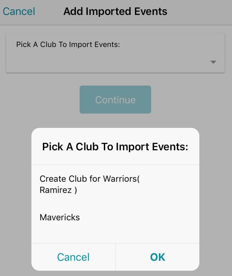 Tap the Add to QuickClub button to sync your schedule.