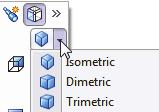 SolidWorks 2014 Tutorial As you hover over the buttons in the Orientation dialog box, the corresponding faces dynamical highlight in the View Selector.