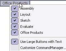 SolidWorks 2014 Tutorial Below is an illustrated CommandManager for a default Drawing document.