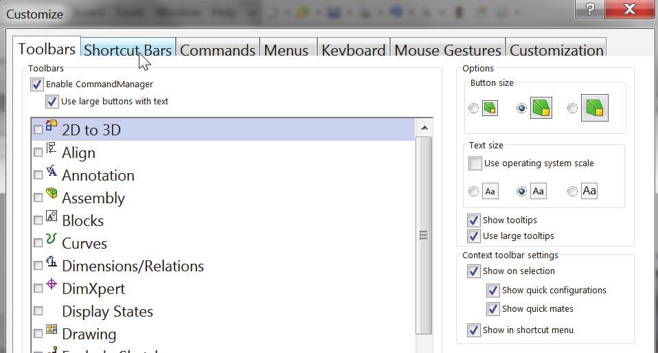If you have SolidWorks, SolidWorks Professional, or SolidWorks Premium, the Office Products tab appears on the CommandManager.