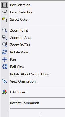 View modes remain active until deactivated from the View toolbar or unchecked from the pop-up menu.