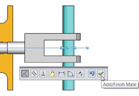 SolidWorks 2014 Tutorial 231) Expand the AirCylinder assembly from the fly-out FeatureManager. 232) Expand the AXLE part from the fly-out FeatureManager.