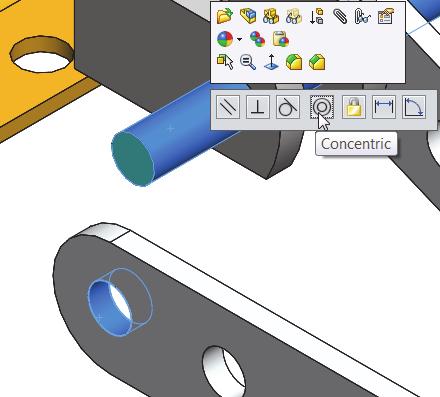 SolidWorks 2014 Tutorial Display an Isometric view. 259) Click Isometric view. Insert the second FLATBAR component. 260) Click the Insert Components Assembly tool.