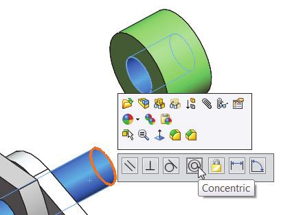 SolidWorks 2014 Tutorial Activity: -Insert SHAFT-COLLAR Part Insert the first SHAFT-COLLAR. 290) Click the Insert Components Assembly tool. The Insert Component PropertyManager is displayed.