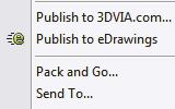 Use the Pack and Go option to save an assembly or drawing with references. The Pack and Go tool saves either to a folder or creates a zip file to e-mail.