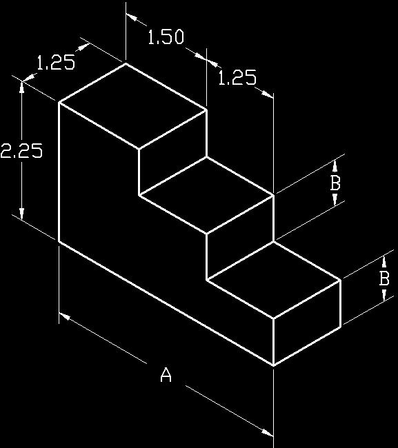 SolidWorks 2014 Tutorial Exercise 1.6: Simple Block Part Create the illustrated ANSI part.