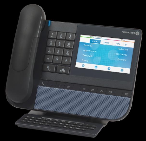1 Getting to know your telephone 1.1 8078s Bluetooth/ 8078s Premium Deskphone This phone is part of the IP phone range.
