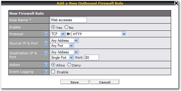 C.4 Inbound Access Restriction C.4.1 Scenario A firewall is required in order to protect the network from potential hacker attacks and other Internet security threats. C.4.2 Solution Firewall functionality is built into Peplink Balance.