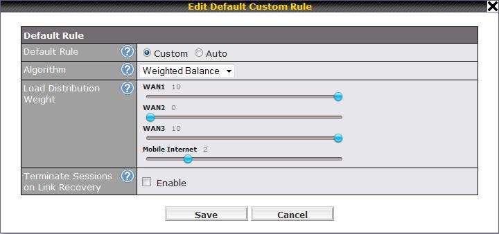 Edit this rule to change the device s default way to control outbound traffic for all connections that does not match any rules above it.