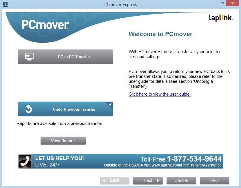 11 Undoing a Transfer Feedback PCmover allows you to restore your new PC to its original state before the transfer.