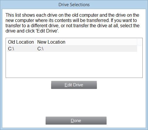 7 7b. Drive Selections 7c. File Filters If the old PC contains more disk drives than the new PC, PCmover will create a folder for each drive that does not exist on the new PC.