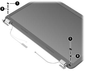 4. If it is necessary to replace the display bezel or any of the display assembly subcomponents: a.
