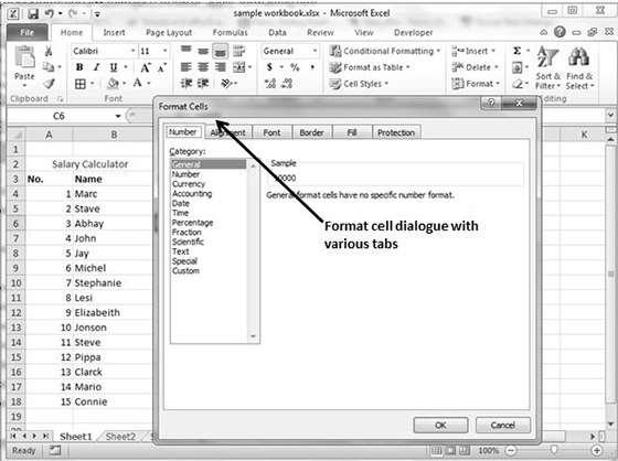35. Excel Apply Formatting Excel 2010 Formatting Cells In MS Excel, you can apply formatting to the cell or range of cells by Right Click» Format cells» Select the tab.
