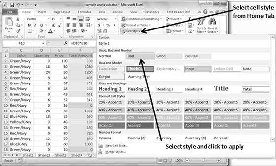 Creating Custom Style in MS Excel We can create new custom style in