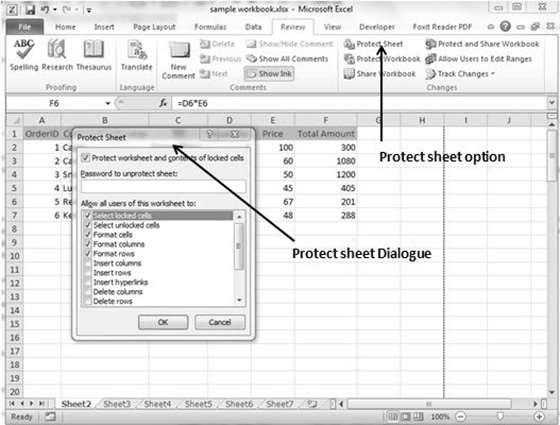 62. Excel Workbook Security Excel 2010 Workbook Security We can apply security to the workbook by the concept of protection available in the Review Tab of ribbon.