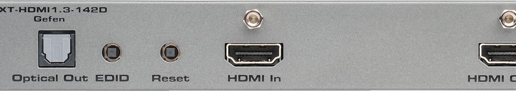 Operating the 1:2 Splitter for HDMI 1.3 with Digital Audio EDID Management The 1:2 Splitter for HDMI 1.3 with Digital Audio features EDID Management.