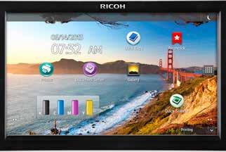 Simplicity at its best Ricoh s new Quick User Interface feature simplifies the choices for the most frequently used functions for Copy, Scanner and Fax.