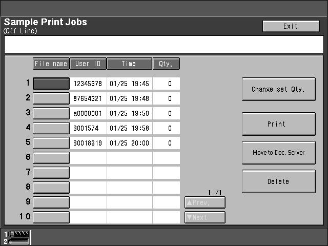 If the application has a collate option, confirm that it is not selected before sending a print job. By default, sample print jobs are automatically collated by the printer driver.