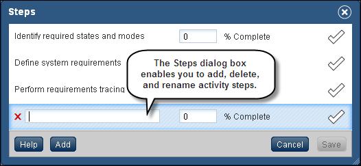 Adding or Deleting Activity Steps P6 R8.