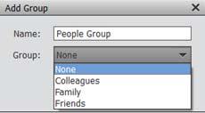 Do not select anything from the Group list to create a new group. Enter the name of the group. 5 Click OK.