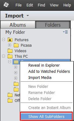 Workspace and workflow 18 Flat folder view this view is displayed by default in the Folders panel.