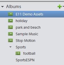 Catalogs, folders, and albums 48 You can share album structures with others by exporting or importing them.