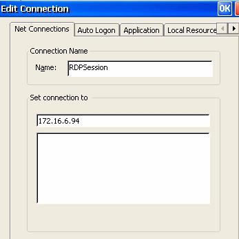 RDP Connection Configuration - Net ConnectionsTab Change