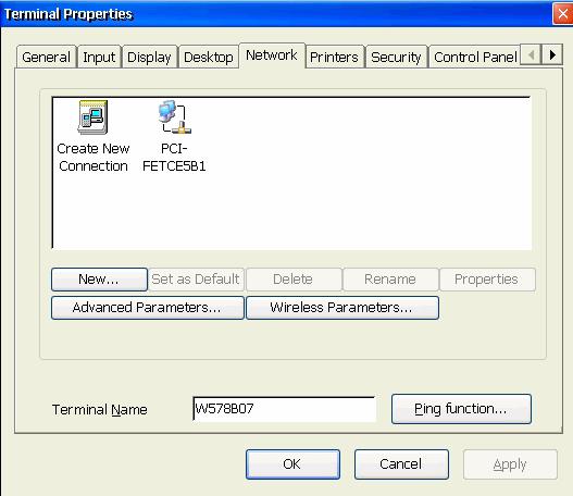 Terminal Properties Network Tab The Network Configuration page allows the user to set the network specific parameters of the Thin Client.