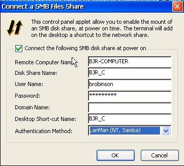 Network Share SMB file systems are typically exported by