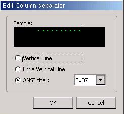 separator character select the Edit