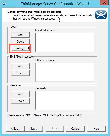 9. From the E-mail or Windows Message Recipients page of the