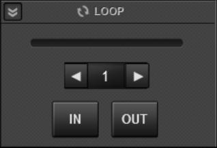 In this view, Loop IN and a Loop OUT buttons will be offered to set the entry and exit points of the Loop.