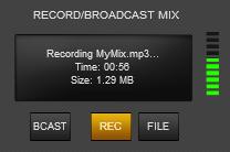 Effects List FX GUI Record Mix Click on the REC button to start/stop recording your Mix.