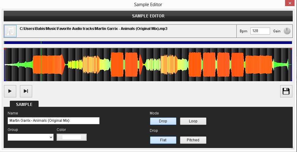 Stutter: the Sampler will play from the beginning, each time you trigger a Sampler Pad. Right-click to stop the Sample Unmute: The Sample will be muted if the Sampler Pad is not pressed.