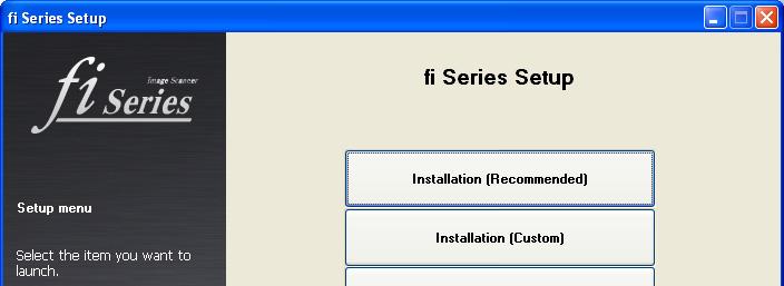 Installation (Custom) 1. Perform steps 1. to 3. in "Installation (Recommended)" (page. 7). 2.
