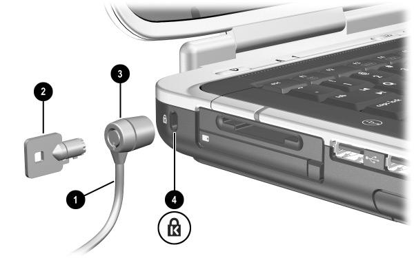 External Device Connections Connecting an Optional Cable Lock The purpose of security solutions is to act as a deterrent. These solutions do not prevent the product from being mishandled or stolen.