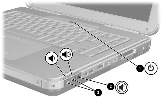 Hardware Components Component Description 1 Power button* When the notebook is: Off, press the button to turn on the notebook. On, briefly press the button to initiate Hibernation.