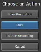 Locking a Recording Using your Remote When a recording is displayed on screen, you can use these functions on your remote: Key Pause Play Rewind Fast Forward Stop Function Temporary stops program