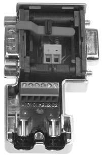 Using a slide switch, you can set whether the connector is to be used as a node or segment end. The switch can also be operated when the connector is installed. The setting can be clearly seen.