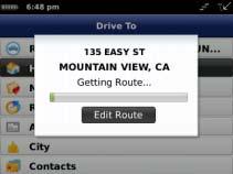 Getting Driving Directions To use the Drive To menu, do the following steps: 1. Choose Drive To from the Home screen. 2.