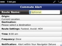 You can also sync your Commute Alerts with the Your Navigator Deluxe website at http://uscc.telenav.com. 1. Go to Menu >> Settings >> My Stuff >> Commute Alerts. 2.