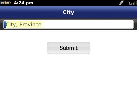 City Enter a city by typing in the appropriate fields. 1. On the Drive To menu, choose City. 2. Type in a city for directions to the city s center.