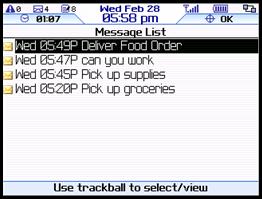 TeleNav GPS Pro 4.0 Website Guide 6.4 Messages Menu TeleNav Track provides a built-in GPS messaging service, which sends and receives messages from/to the TeleNav Track website.