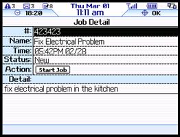 TeleNav GPS Pro 4.0 Website Guide 6.5.1 Viewing Your Job List 1 Select the Jobs icon on the TeleNav Track Main Menu and click the trackball. 2 The jobs you have received are displayed.